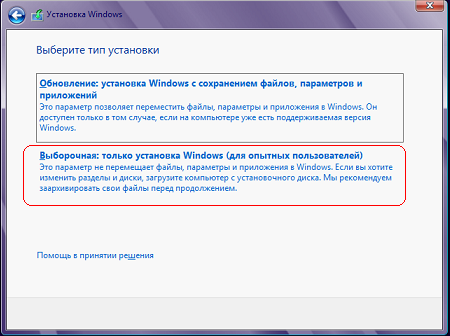 Установка Windows 8 с иллюстрациями